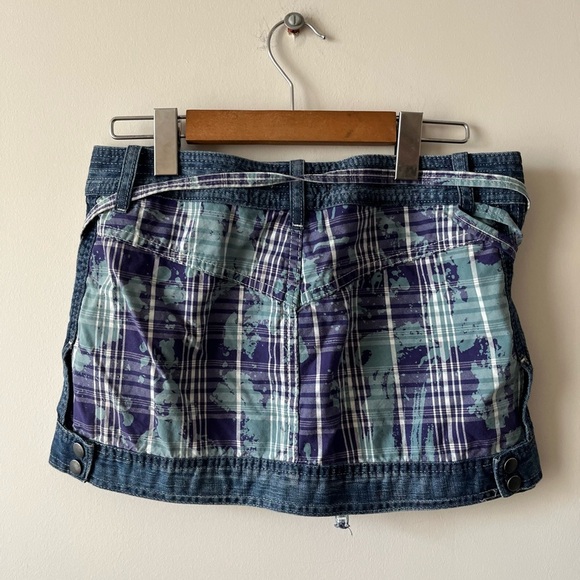 Diesel Y2K Micro/Mini Plaid Skirt - Picture 2 of 15
